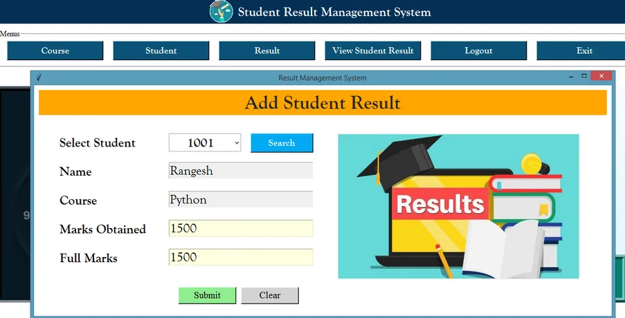 Application Result